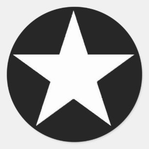 Autocollant blanc d'étoile de brouilleur