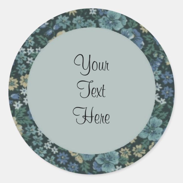 Autocollant bleu Calico (Devant)