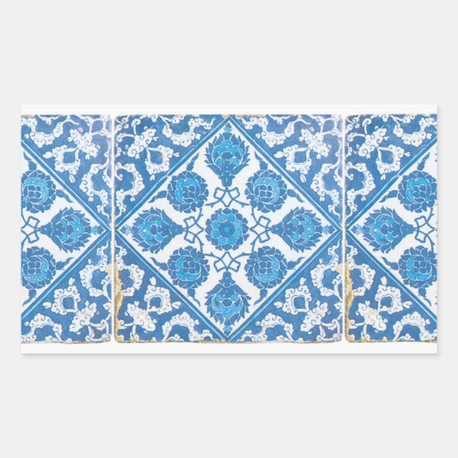 Autocollant Bleu et Blanc Delft Bleuet (Devant)