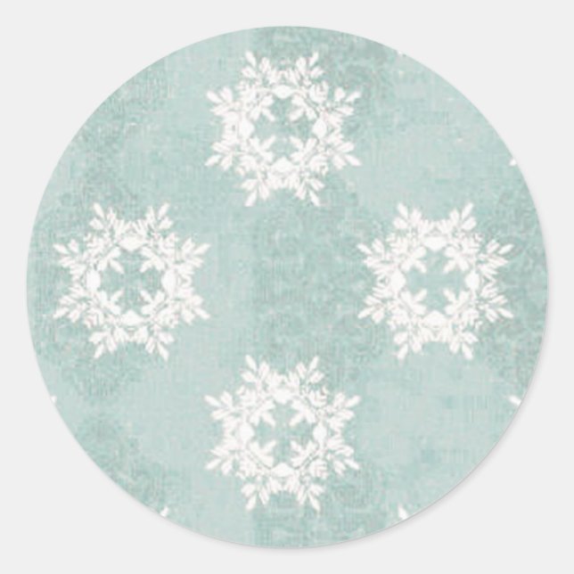 Autocollant bleu glace Snowflake (Devant)