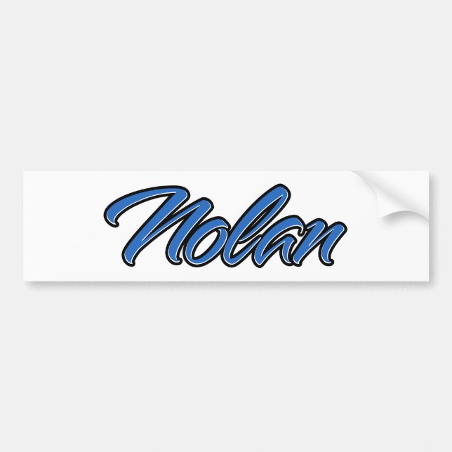 Autocollant bleu Nolan Stickers (Devant)