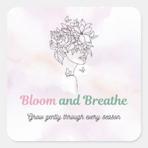 Autocollant Bloom and Breathe