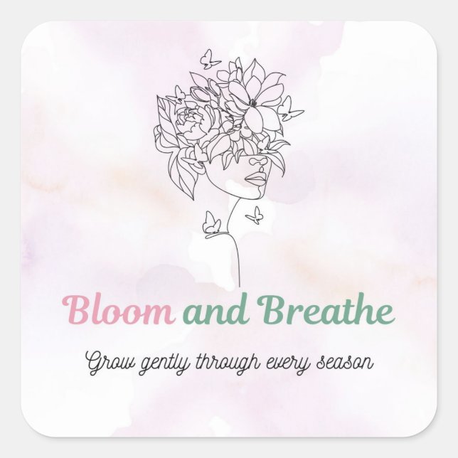 Autocollant Bloom and Breathe (Devant)