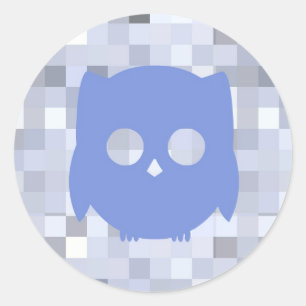 Autocollant Blue Owl
