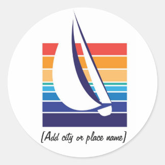 Autocollant Boat Color Carré_Namedrop