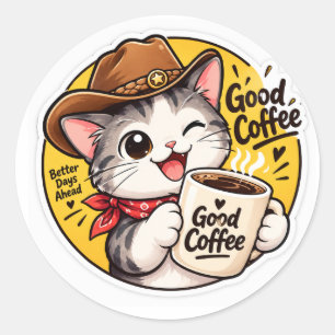 autocollant bon café