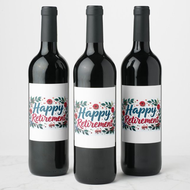 Autocollant Bonne Retraite (Happy Retirement Stickers for wine bottles!)