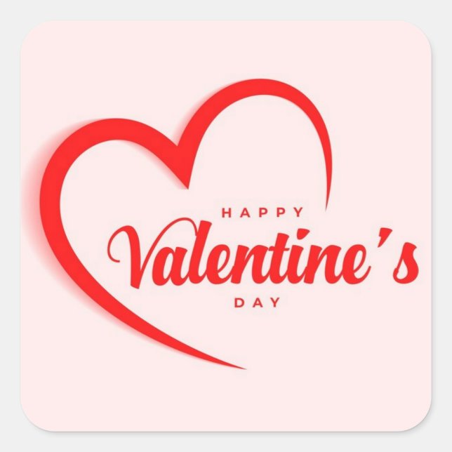 Autocollant Bonne Saint-Valentin (Devant)