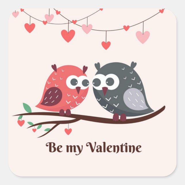 Autocollant Bonne Saint-Valentin (Devant)