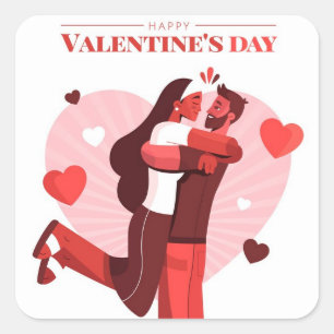 Autocollant Bonne Saint-Valentin