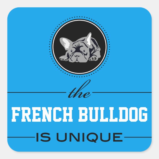Autocollant Bouledogue français (Devant)