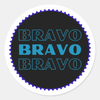 Autocollant Bravo – Autocollant de récompense de m