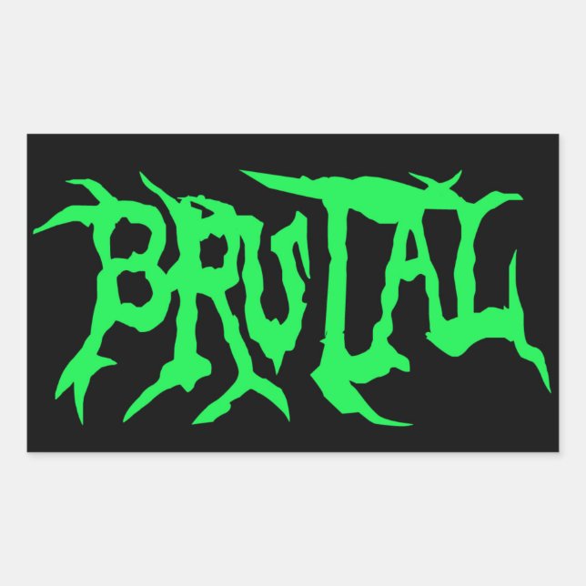 Autocollant brutal (Devant)