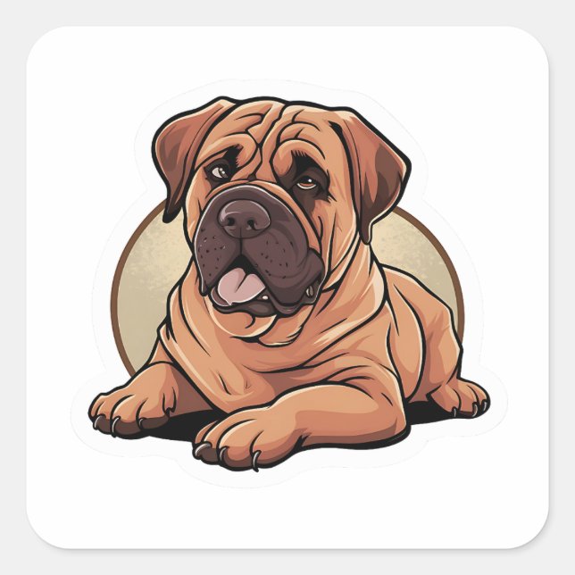 Autocollant Bullmastiff (Devant)