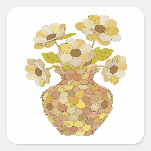Autocollant Cadeau Abstrait Gris Snappy (Devant)