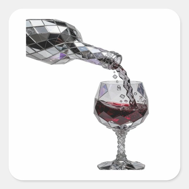 Autocollant Cadeau Argent Dynamique (Devant)