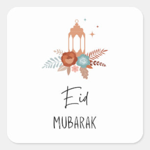 Autocollant cadeau Boho Eid Moubarak