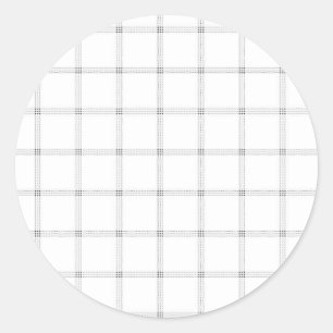 Autocollant Cadeau Carreaux Neutres Luxe