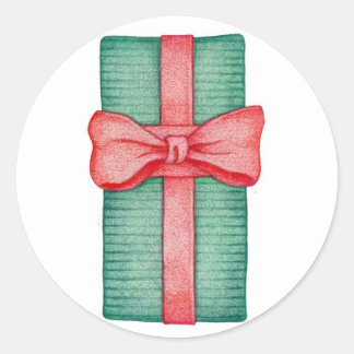 Autocollant cadeau coloré