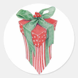 Autocollant cadeau de Noël