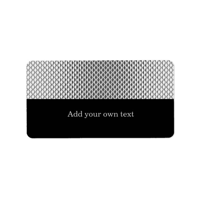 Autocollant Cadeau Étiquette Noir Label Argent Pai (Devant)