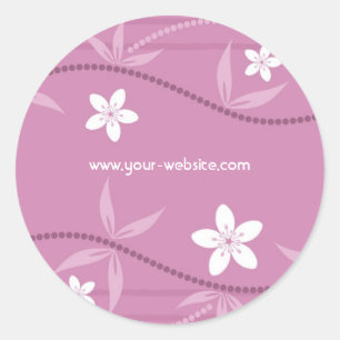 Autocollant cadeau floral