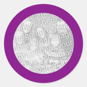 Autocollant cadre violet