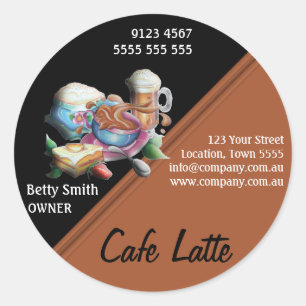 Autocollant café