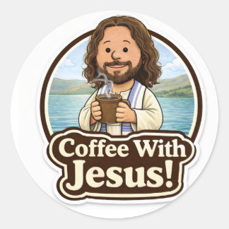 Autocollant Café avec Jésus (3”)