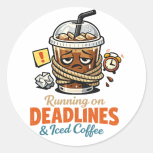 Autocollant Café Glacé et Dates Limites