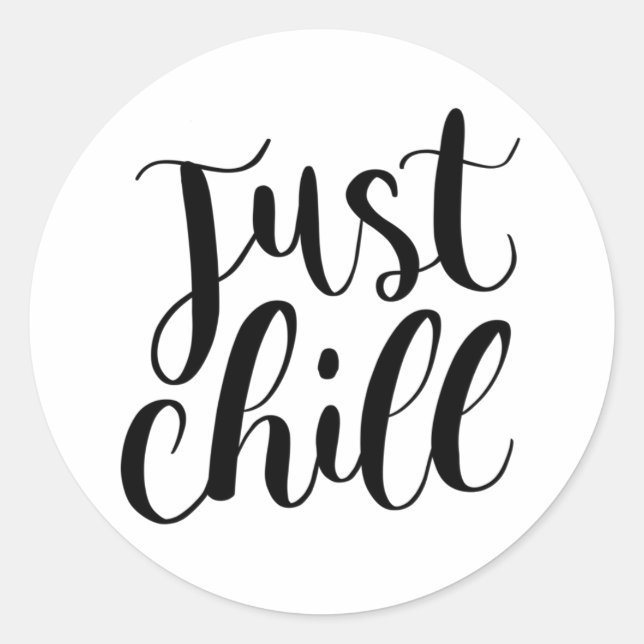 Autocollant Calligraphie Minimaliste pour Journali (Devant)