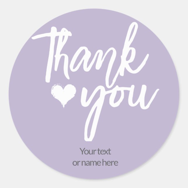 Autocollant calligraphique de remerciement (Devant)