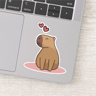 Autocollant capybara de dessin