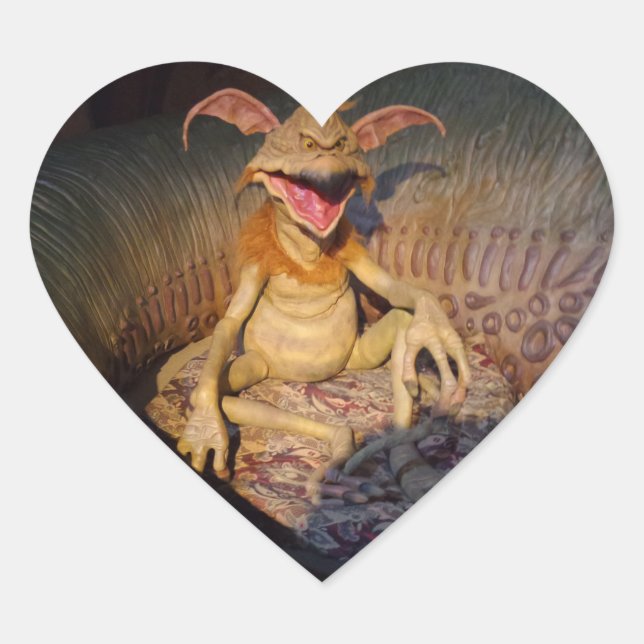 Autocollant cardiaque Alien (Devant)