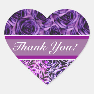 Autocollant cardiaque Rose violet