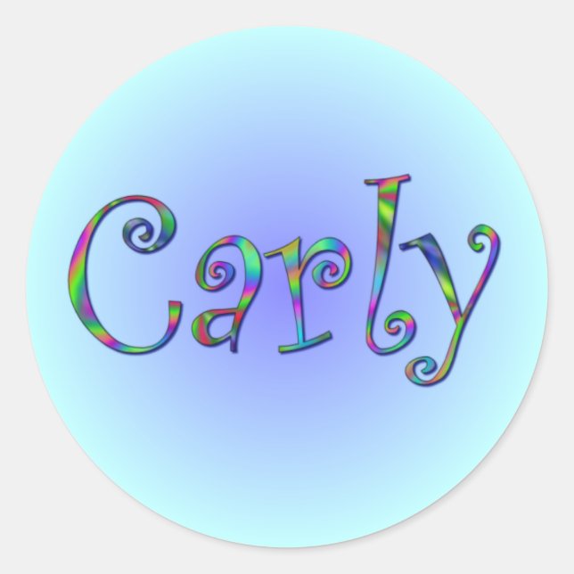 Autocollant Carly Rainbow (Devant)