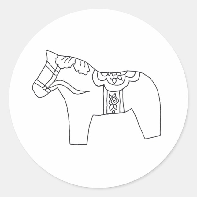 Autocollant Carousel Horse (Devant)