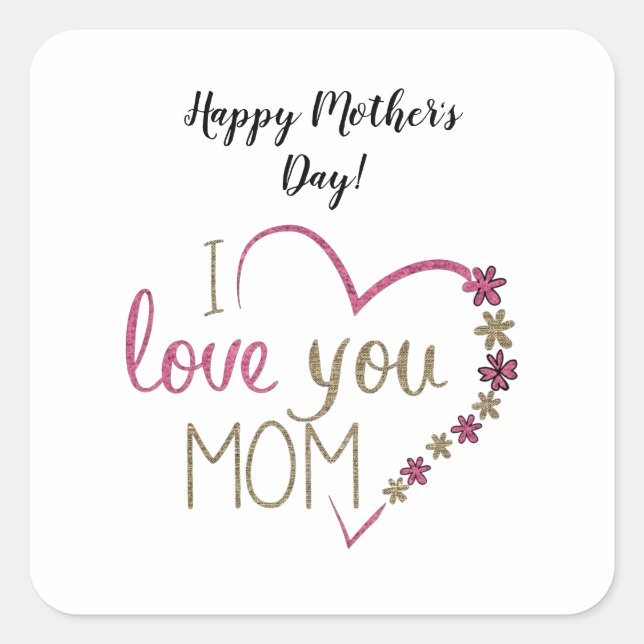 Autocollant carré (Devant)