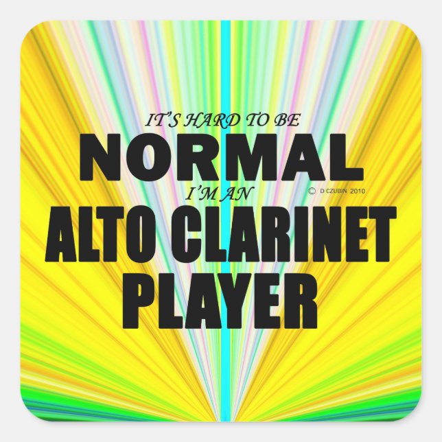 Autocollant Carré Alto Clarinet (Devant)