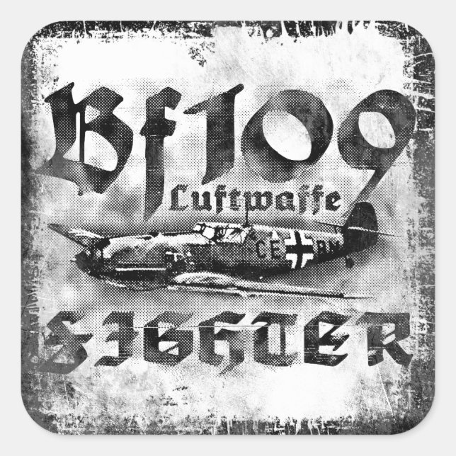 Autocollant Carré Bf 109 (Devant)