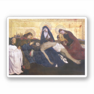 Autocollant carré de la Pietà de Villeneuve-lès-Av