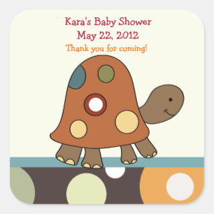 Autocollant CARRÉ de la tortue Laguna