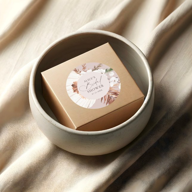 Autocollant carré de mariage aux feuilles de palmi (Créateur téléchargé)