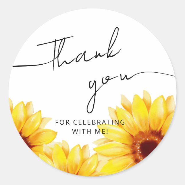 Autocollant carré de mariage moderne  (Devant)