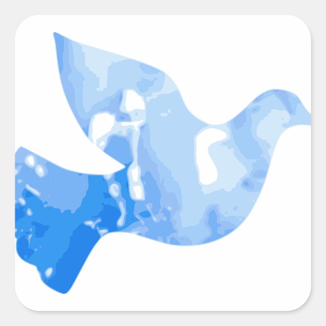 Autocollant Carré d'oiseaux (Devant)