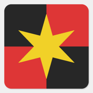 Autocollant carré du badge de la population de SCA
