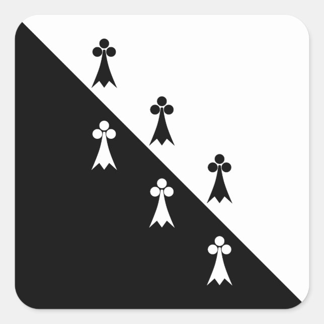 Autocollant carré du badge de la population de SCA (Devant)