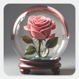 autocollant carré élégant.