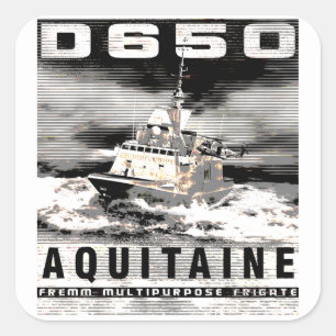 Autocollant Carré Frigate Aquitaine