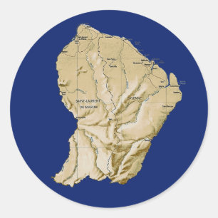 Autocollant carte de Guyane